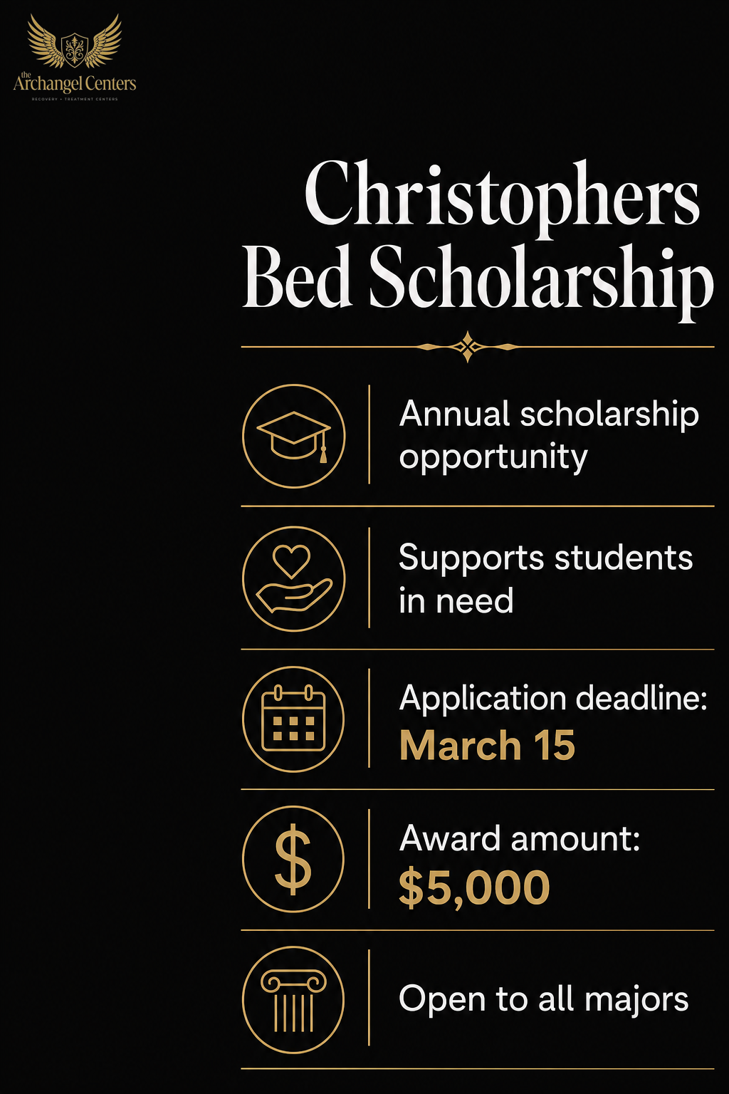about us / lauren sorrentino mission / christophers bed scholarship